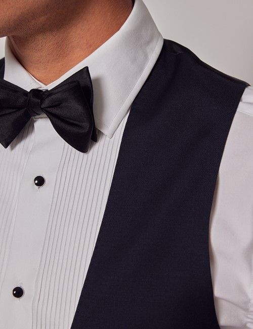 Navy Slim Dinner Vest-preview