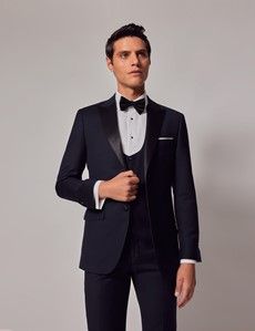 Navy Slim Dinner Vest-preview4