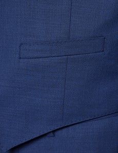 Men's Royal Blue Slim Fit Waistcoat-preview2