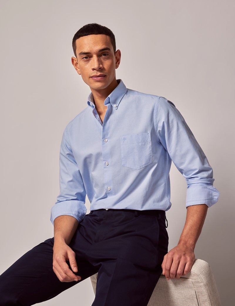 Oxford blue dress shirt online