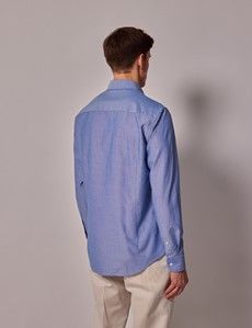 Mid Blue Oxford Shirt - Button Down Collar-preview4