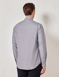 Grey Oxford Shirt - Button Down Collar-preview4
