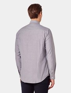 Regular Fit Grey Oxford Shirt-preview2