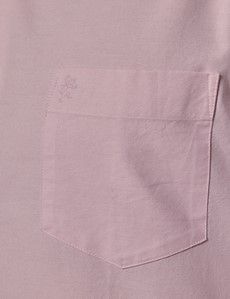 Pink Oxford Shirt - Button Down Collar-preview3