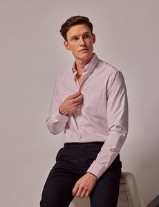 Pink Oxford Shirt - Button Down Collar