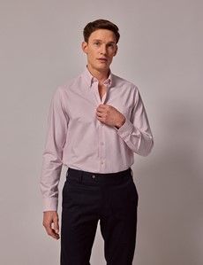 Pink Oxford Shirt - Button Down Collar-preview2