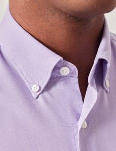 Lilac Oxford Shirt - Button Down Collar-preview1