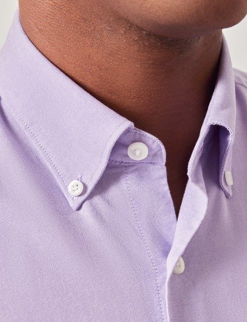 Lilac Oxford Shirt - Button Down Collar-preview