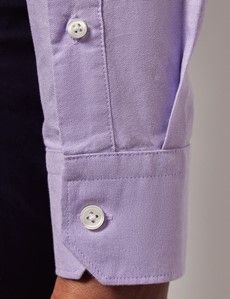 Lilac Oxford Shirt - Button Down Collar-preview5