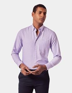 Regular Fit Lilac Oxford Shirt