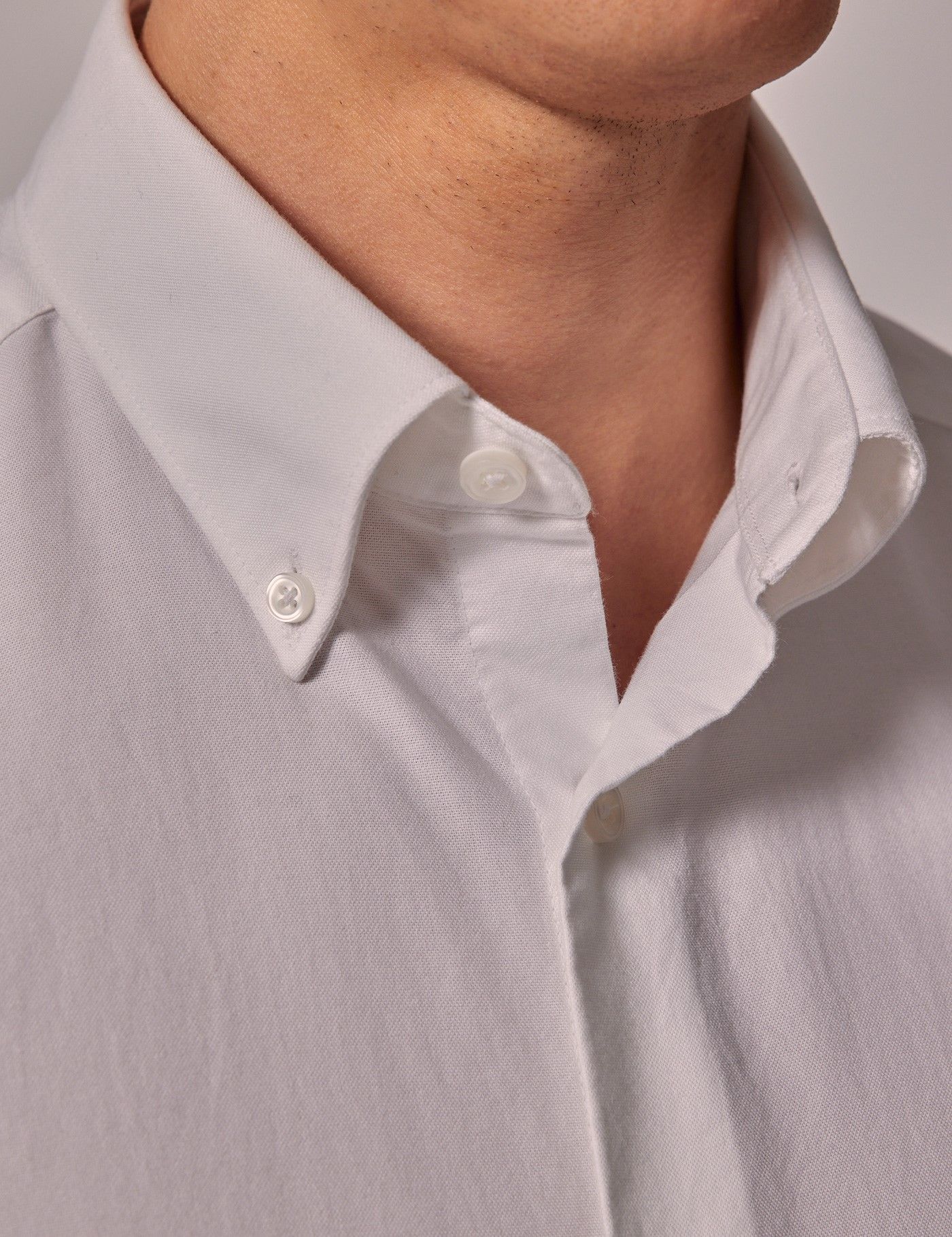 Regular Fit White Oxford Shirt-preview