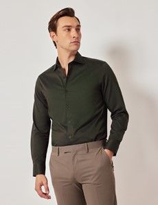 Dark Olive Flannel Shirt-preview2