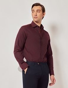 Burgundy Flannel Shirt