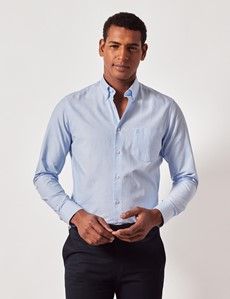 Light Blue Oxford Shirt - Button Down Collar