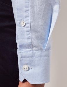Light Blue Oxford Shirt - Button Down Collar-preview5
