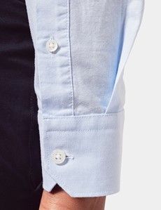 Slim Fit Light Blue Oxford Shirt-preview5