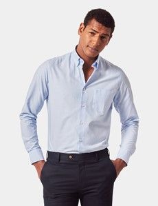 Slim Fit Light Blue Oxford Shirt