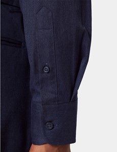 Slim Fit Dark Blue Shirt