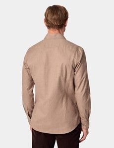 Slim Fit Taupe Shirt