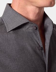 Slim Fit Dark Grey Shirt