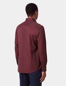 Slim Fit Burgundy Shirt