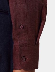 Slim Fit Burgundy Shirt
