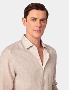 Slim Fit Natural Linen Shirt