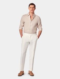 Slim Fit Natural Linen Shirt