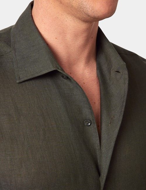 Men's One Piece Collar Shirts: Full-Cutaway Collar – Hawes