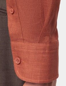Slim Fit Rust Shirt – One Piece Collar-preview5