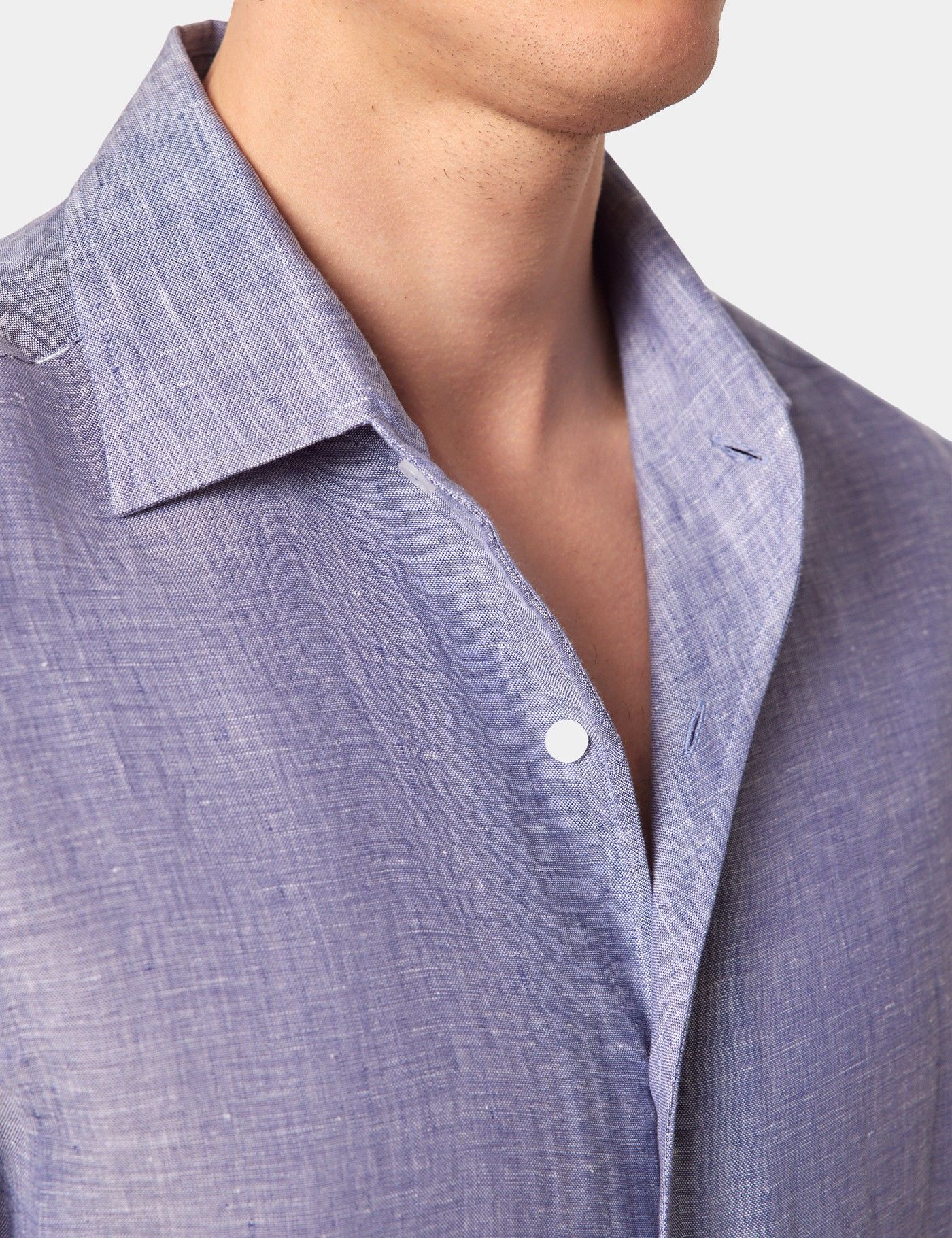 Slim Fit Denim Blue Shirt-preview