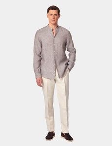 Slim Fit Brown Shirt
