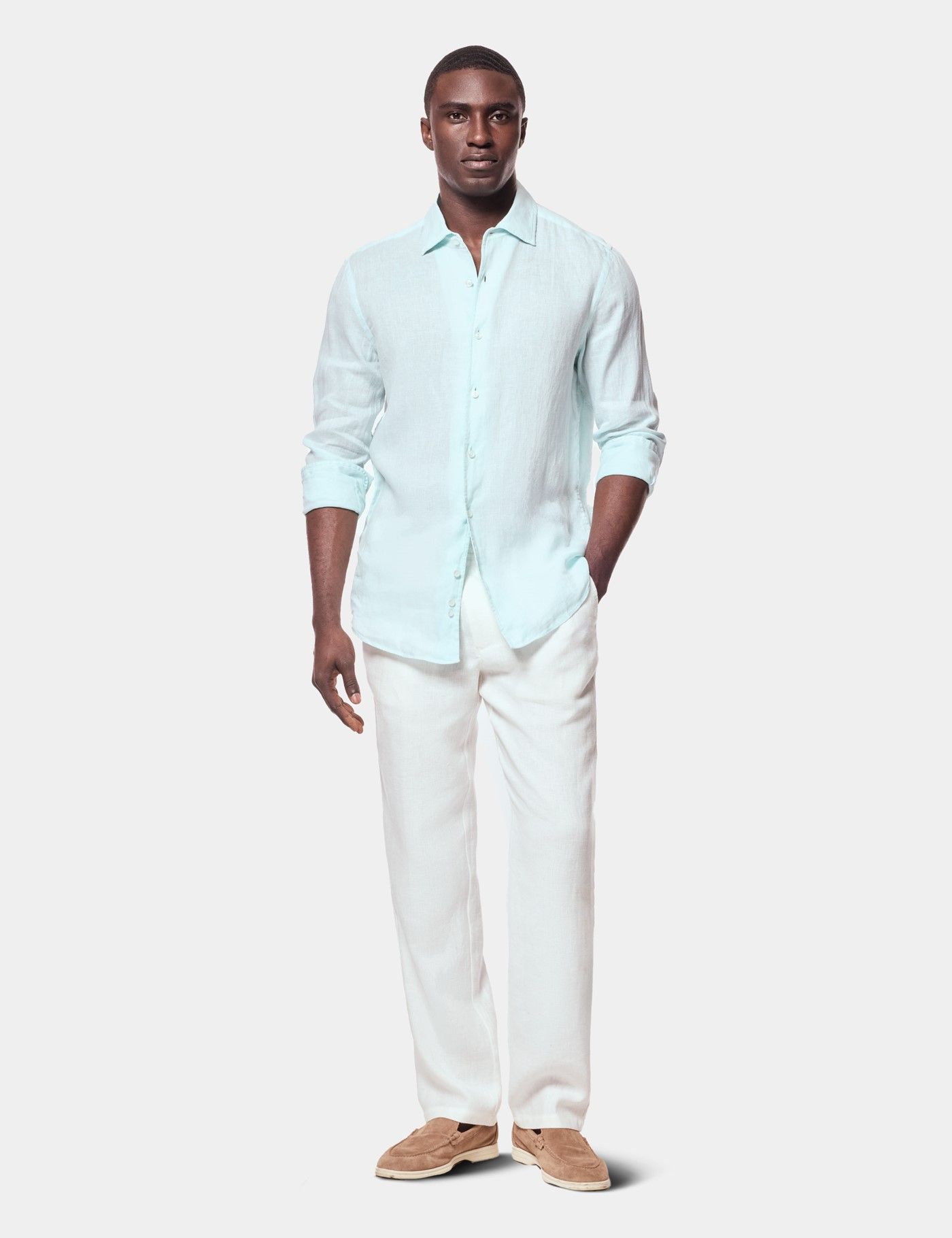 Men's Linen Shirts | Comfort Shirts for Men at Hawes & Curtis
