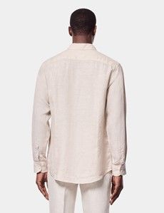 Slim Fit Natural Linen Shirt
