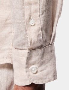 Slim Fit Natural Linen Shirt