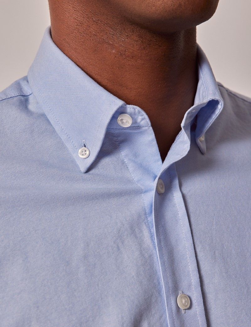 Light Blue Oxford Shirt - Button Down Collar - Lord's Limited Edition ...