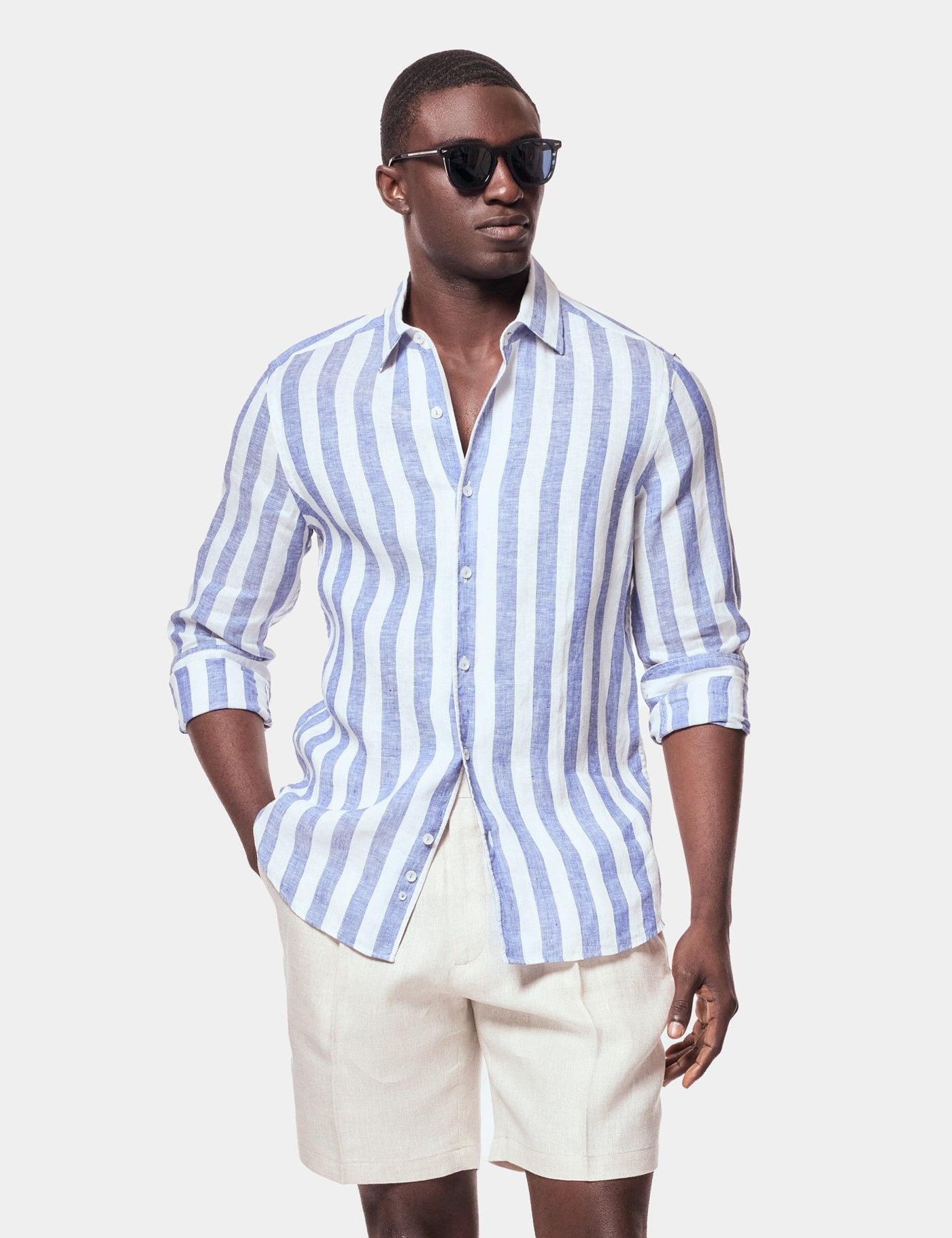 Men's Linen Shirts | Comfort Shirts for Men at Hawes & Curtis