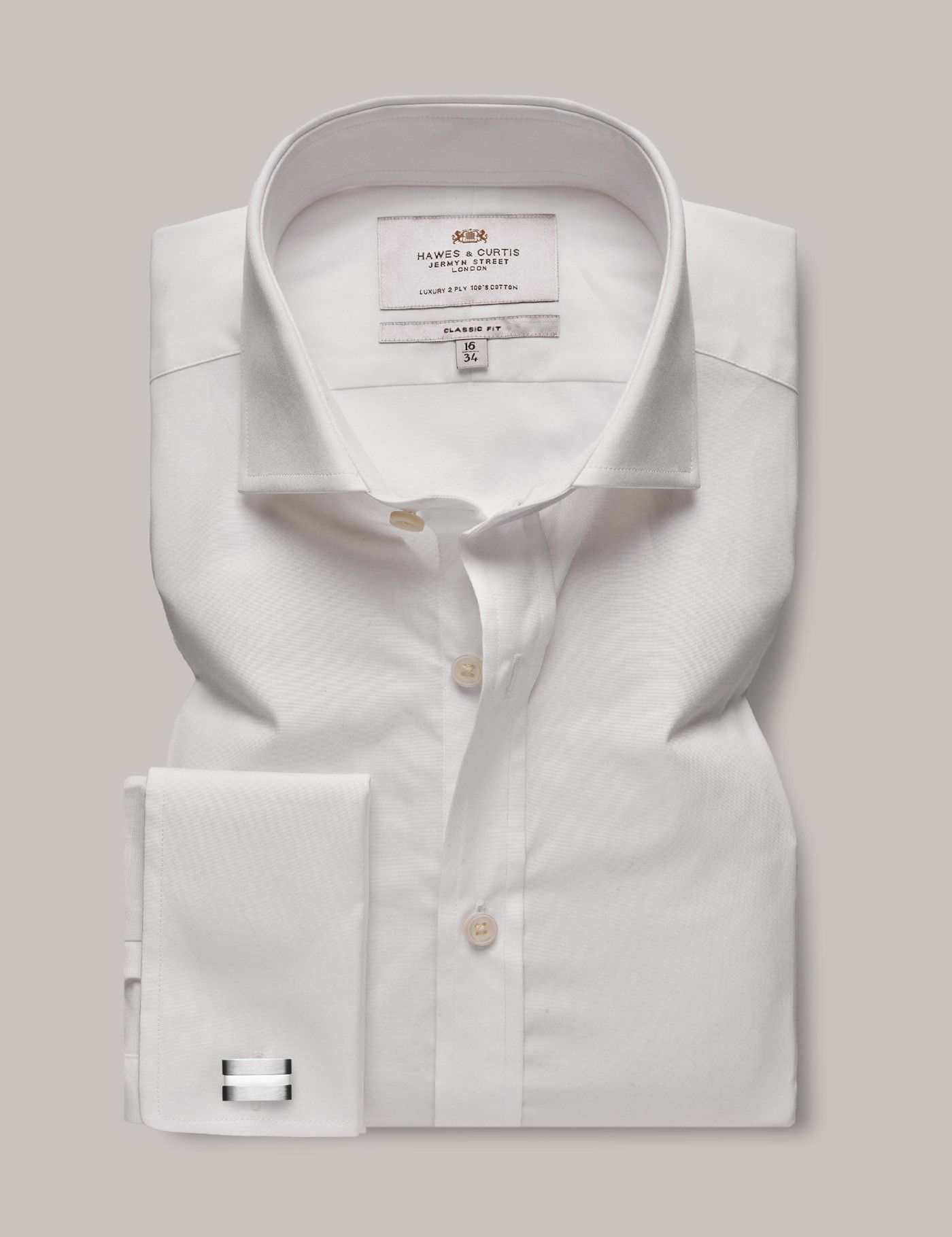 Classic Fit White Poplin Shirt-preview