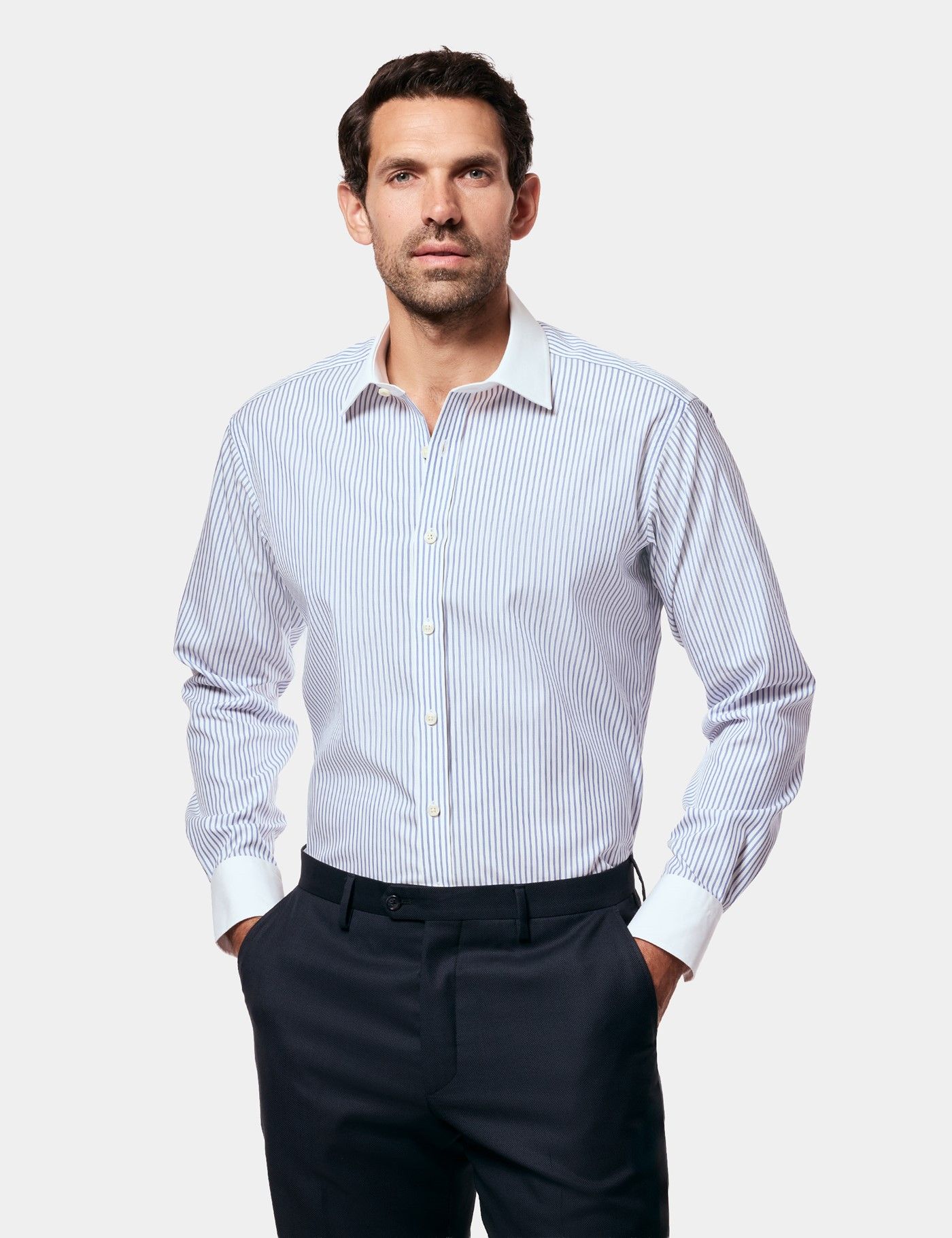 French Cuff Dress Shirts for Men | Hawes & Curtis French Cuff Dress Shirts for Men | Hawes & Curtis