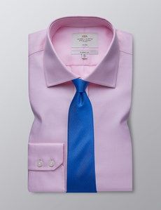 Classic Pink Twill Fit Non-Iron Shirt