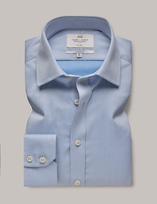 Non-Iron Blue Twill Classic Shirt-preview