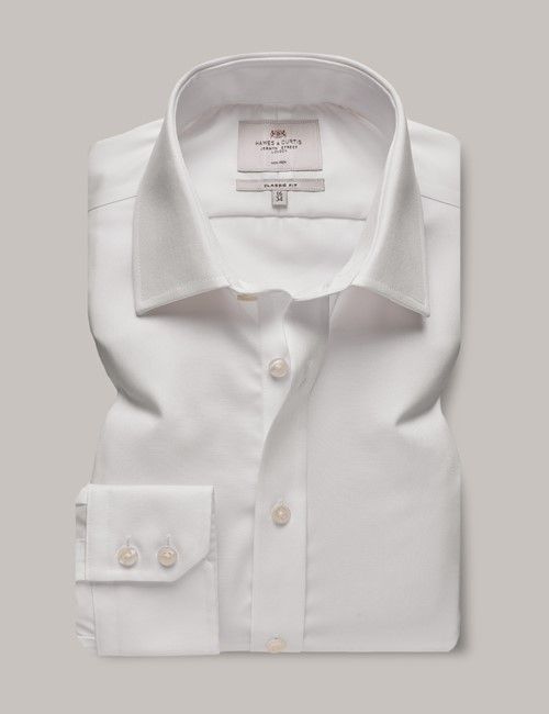 Non-Iron White Fine Twill Classic Shirt-preview
