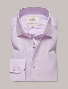 Non Iron Lilac & White Classic Shirt-preview1