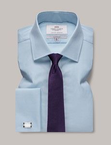 Classic Fit Blue Poplin Shirt