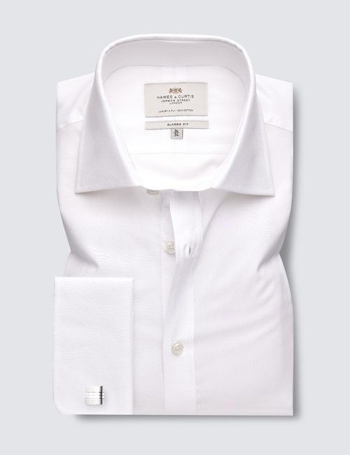 White Classic Shirt - Double Cuff-preview
