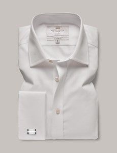 Classic Fit White Twill Non-Iron Shirt