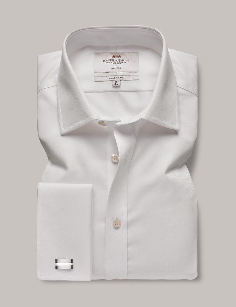 Classic Fit White Twill Non-Iron Shirt-preview