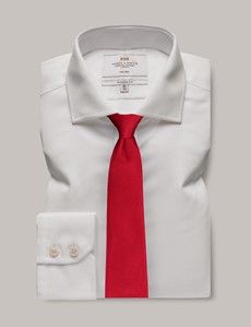 Non-Iron White Twill Classic Shirt - Windsor Collar-preview2