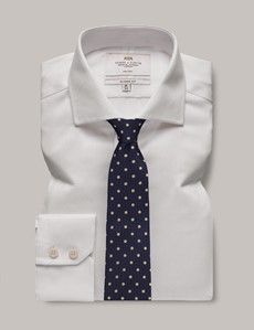 Non-Iron White Pique Classic Shirt - Windsor Collar-preview2