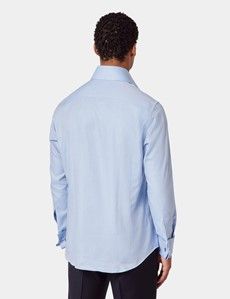 Slim Fit Blue Twill Curtis Shirt